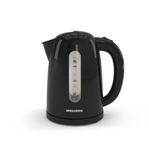 Waterkoker | 1,7 l | 2200 W | 360° pirouette bodem | Verborgen verwarmingselement | Droogkookbeveiliging | Zwart