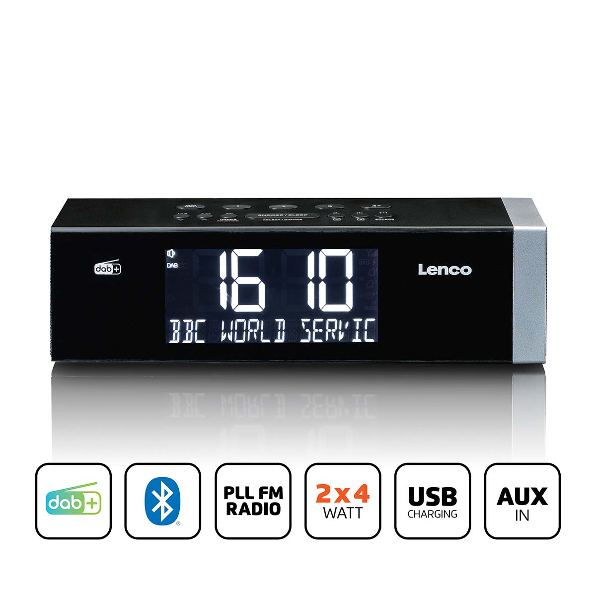DAB+ FM-klokradio met Bluetooth