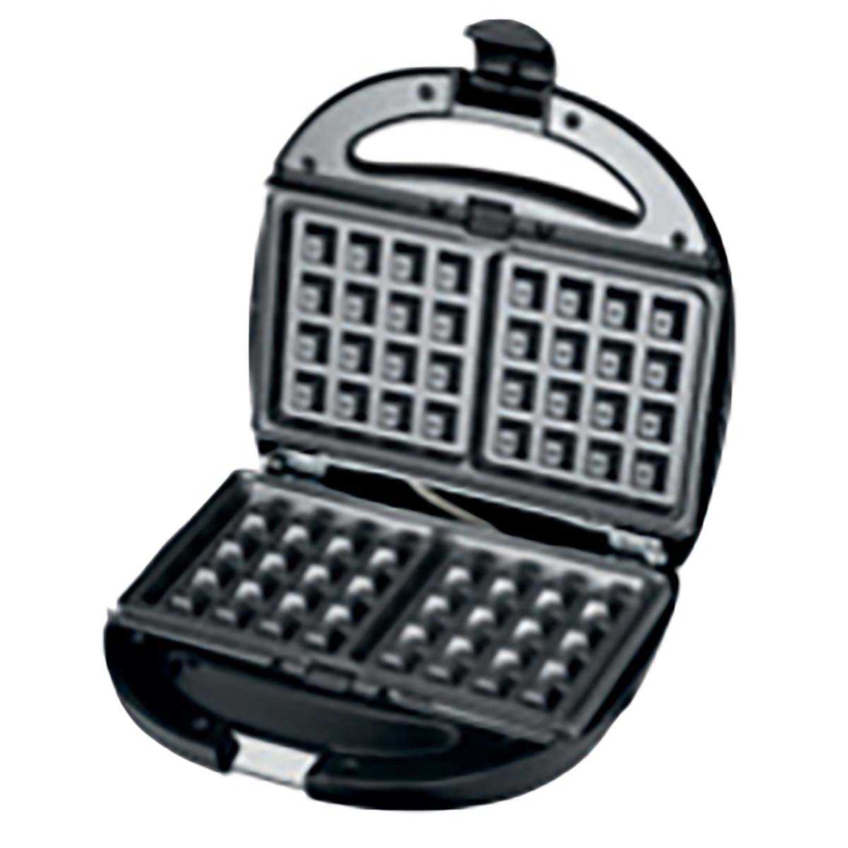 3-in-1 Sandwich Maker | Sandwich/ Panini/ Wafelplaten | 850 W | Automatische temperatuurregeling | Anti-aanbaklaag | Zwart - Afbeelding 3