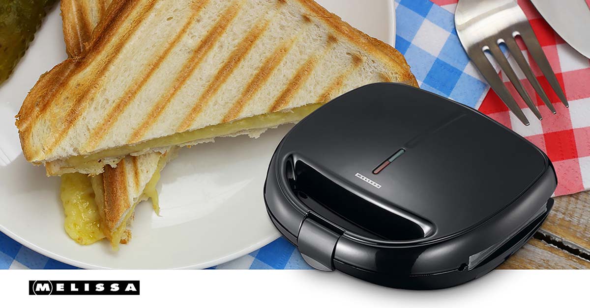 3-in-1 Sandwich Maker | Sandwich/ Panini/ Wafelplaten | 850 W | Automatische temperatuurregeling | Anti-aanbaklaag | Zwart - Afbeelding 9