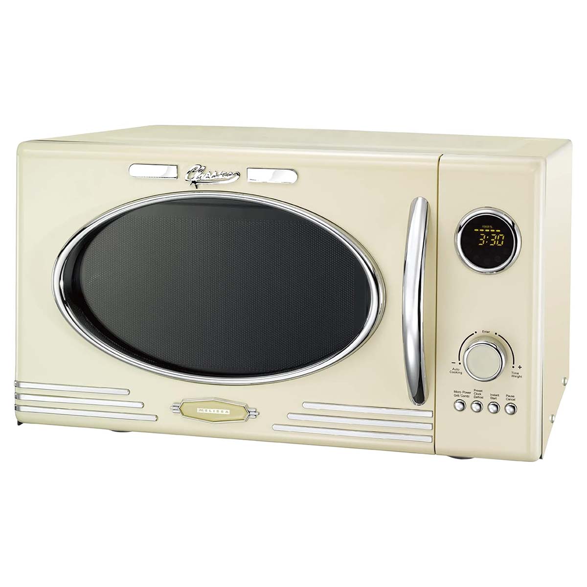 Magnetron met Grill | 800 W | 23 L inhoud | 12 Programma's | 5 Vermogensniveaus | Ontdooien | 60-minutentimer | Crème