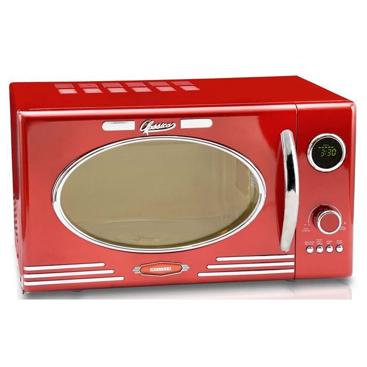 Magnetron met Grill | 800 W | 23 L inhoud | 12 Programma's | 5 Vermogensniveaus | Ontdooifunctie | 60-minutentimer | Metallic Rood - Afbeelding 2