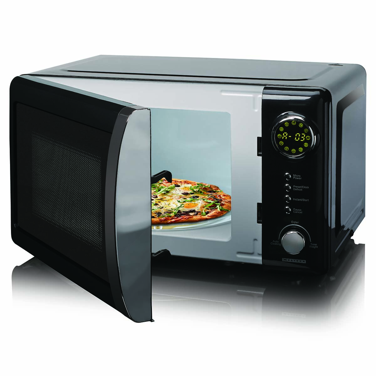Magnetron elektronisch 20 L 700W Zwart - Afbeelding 2