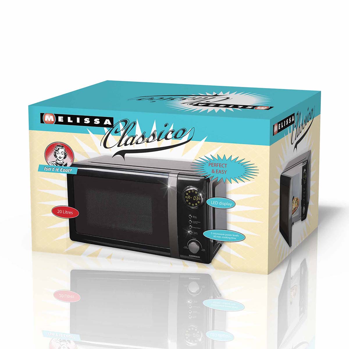 Magnetron elektronisch 20 L 700W Zwart - Afbeelding 3