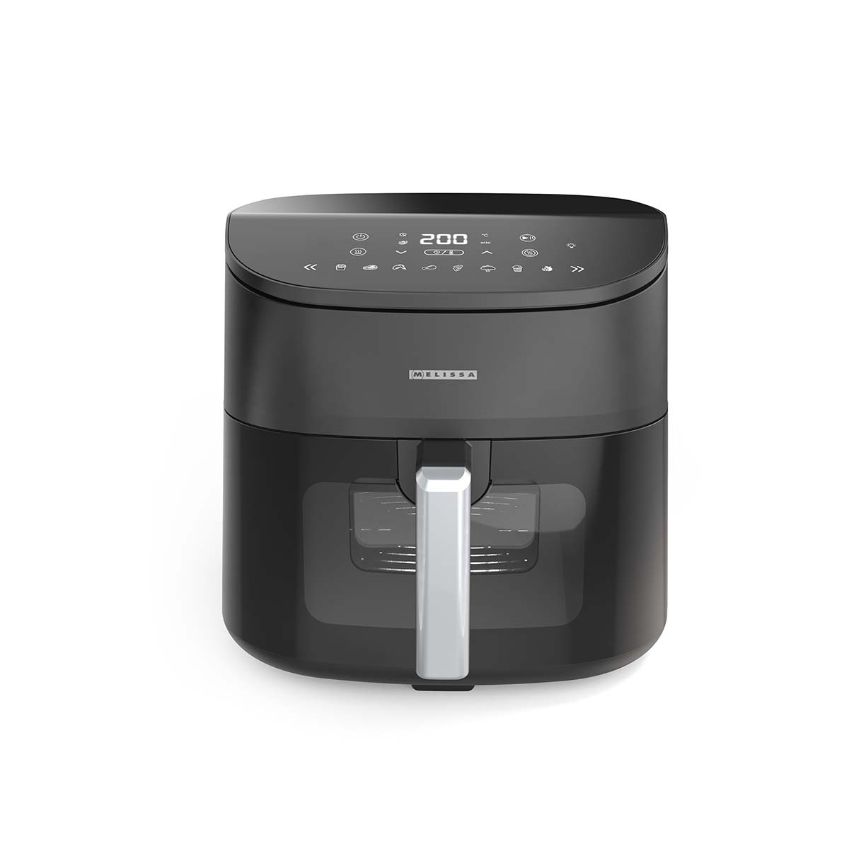 Digitale heteluchtfriteuse XXL | 7,6 l | 60-min Timer | 8 Voorkeuzestanden | Kijkvenster | Voorverwarmen/Warmhouden/schudherinnering | Zwart - Afbeelding 3