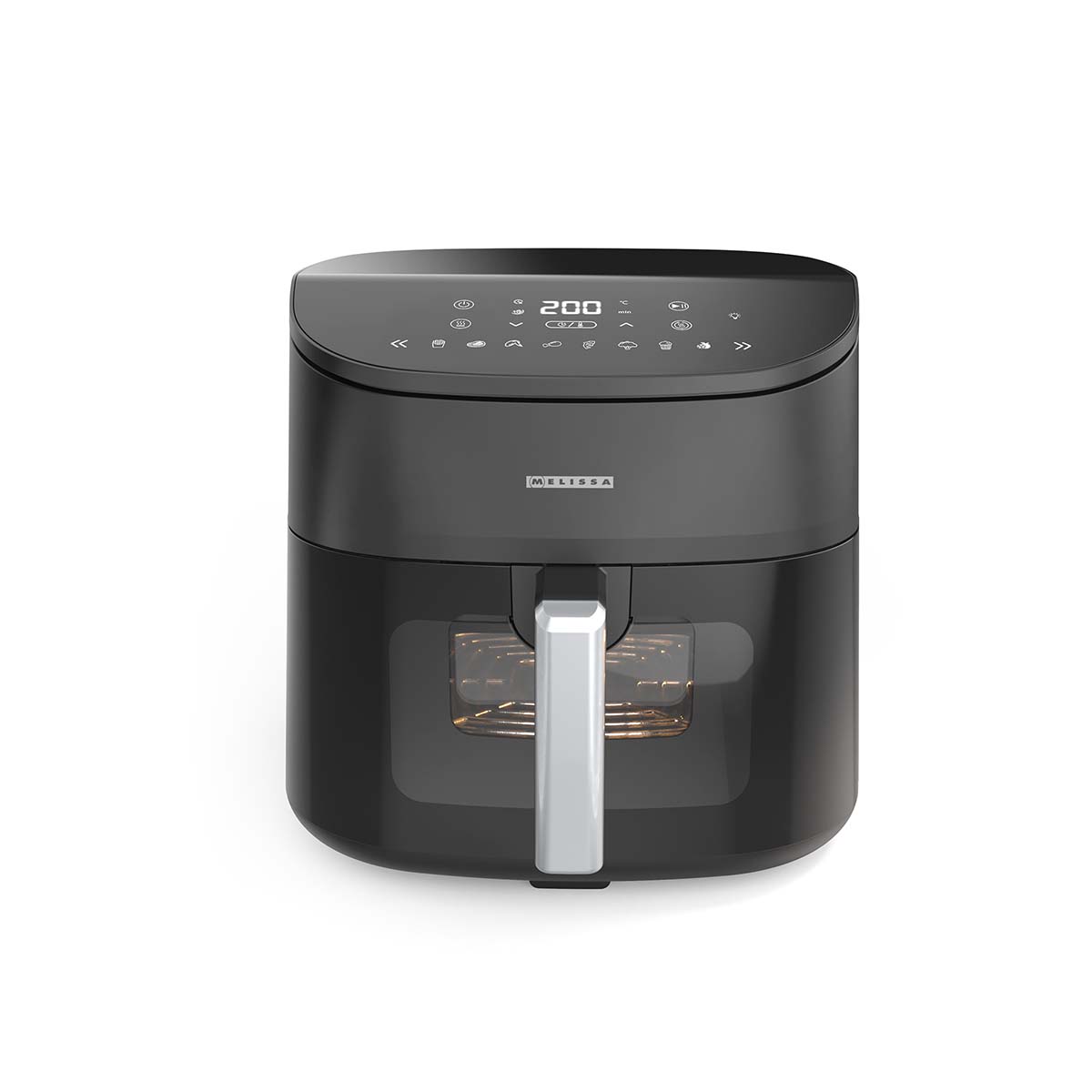 Digitale heteluchtfriteuse XXL | 7,6 l | 60-min Timer | 8 Voorkeuzestanden | Kijkvenster | Voorverwarmen/Warmhouden/schudherinnering | Zwart - Afbeelding 4