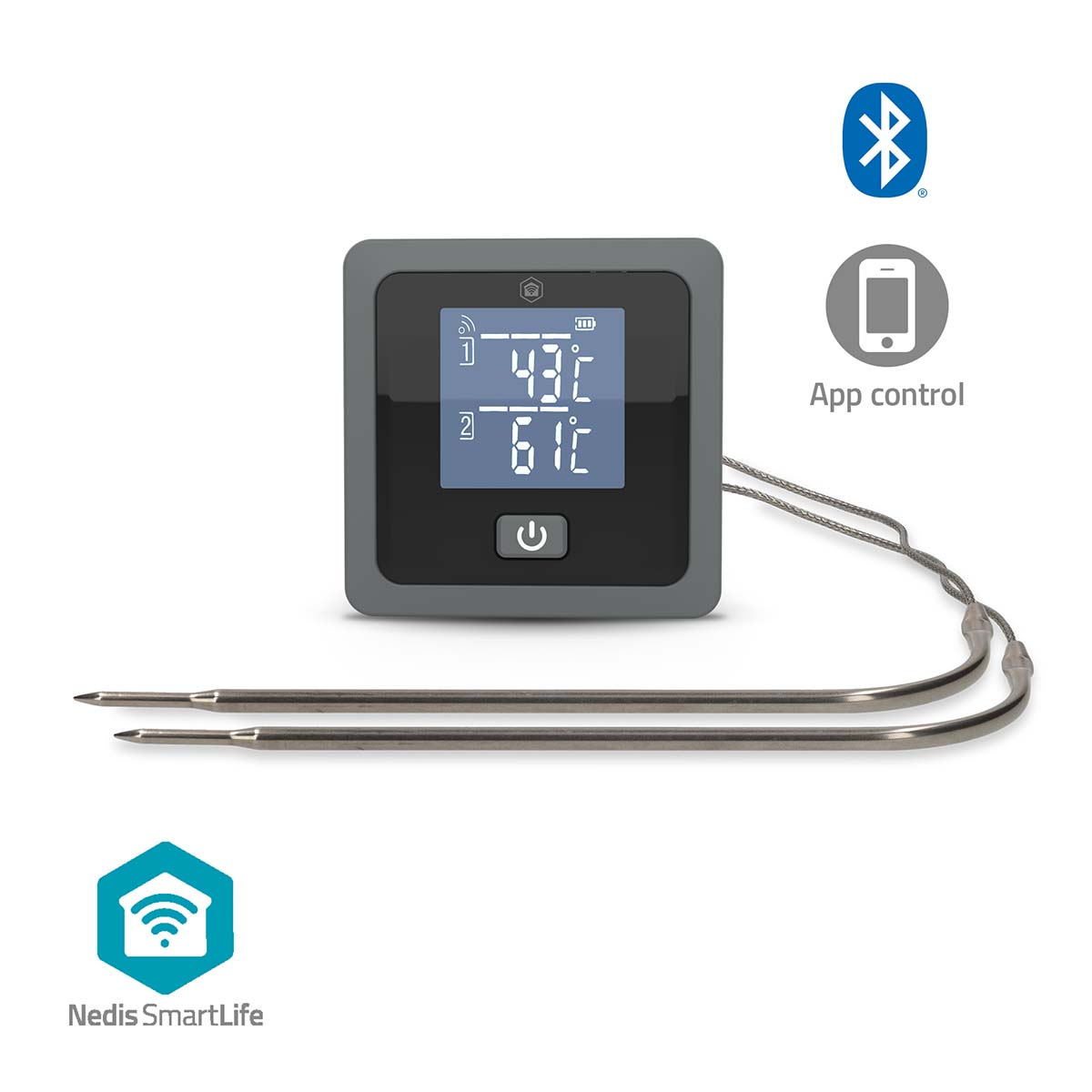 SmartLife Meat Thermometer | Bluetooth | 2 Probes