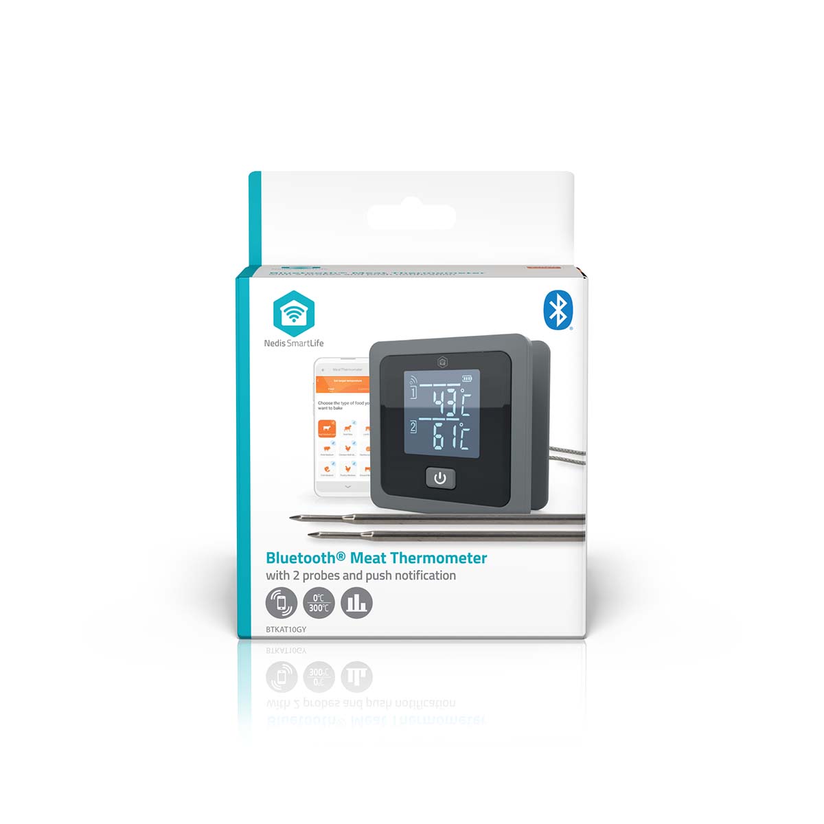 SmartLife Meat Thermometer | Bluetooth | 2 Probes - Afbeelding 11