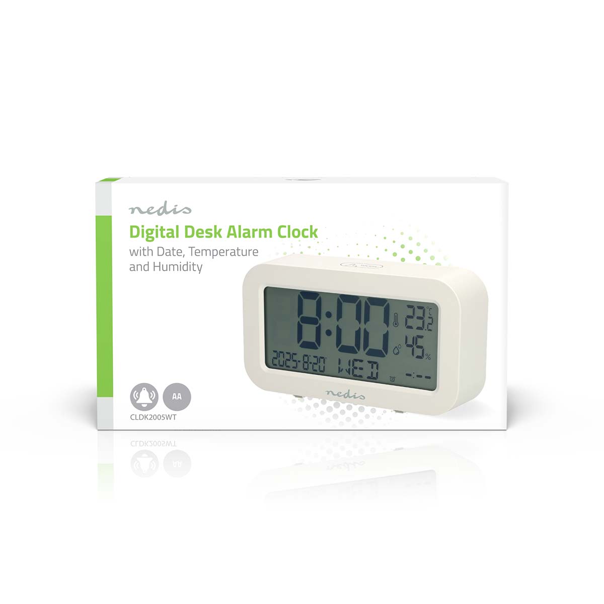 Digitale Tafelklok | LCD | Achtergrondverlichting | Snoozefunctie | Datumweergave | Timerfunctie | Hout - Afbeelding 6