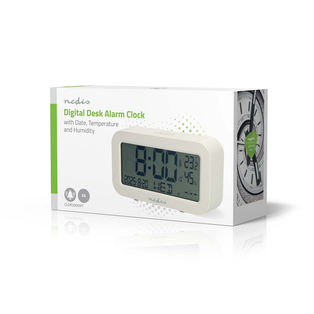 Digitale Tafelklok | LCD | Achtergrondverlichting | Snoozefunctie | Datumweergave | Timerfunctie | Hout - Afbeelding 7