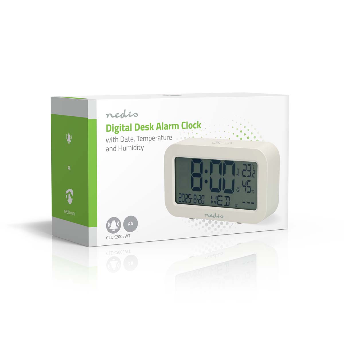 Digitale Tafelklok | LCD | Achtergrondverlichting | Snoozefunctie | Datumweergave | Timerfunctie | Hout - Afbeelding 8