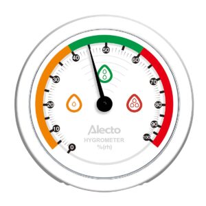 Analoge hygrometer Zwart