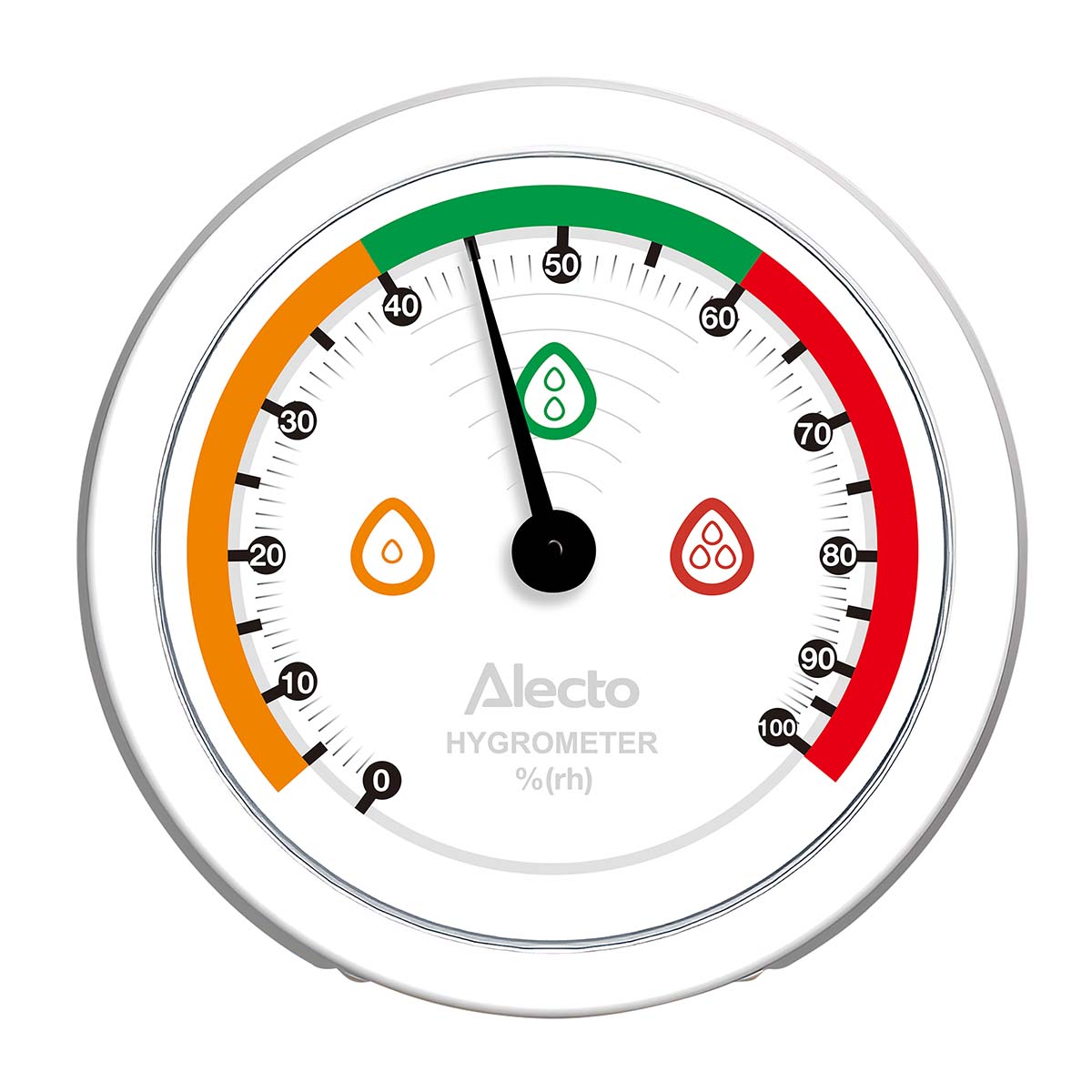 Analoge hygrometer Zwart