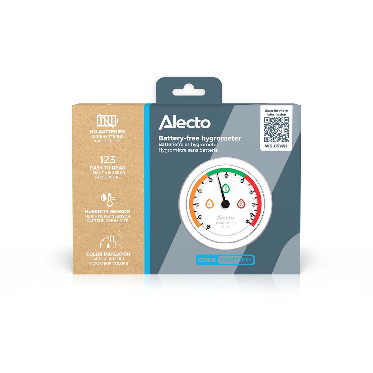 Analoge hygrometer Zwart - Afbeelding 4