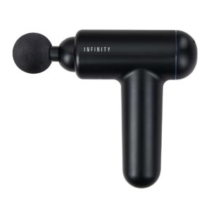 Oplaadbaar massagepistool 4 koppen Zwart