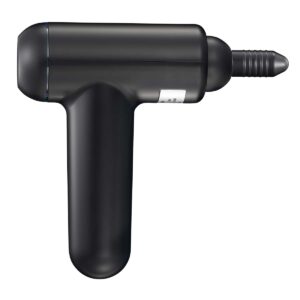Oplaadbaar massagepistool met LED 4 koppen Zwart