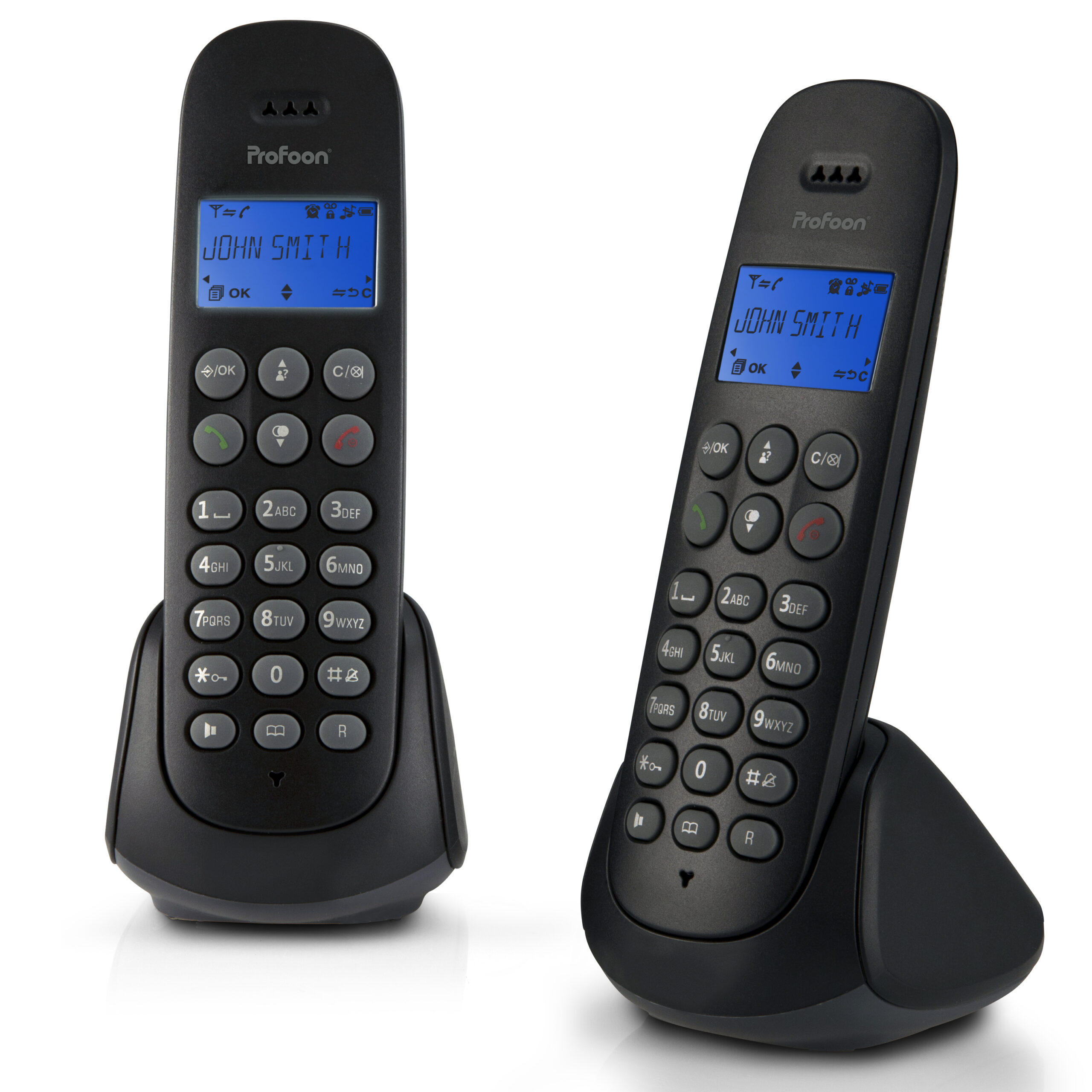 Draadloze telefoon met 2 handsets Zwart - Afbeelding 5