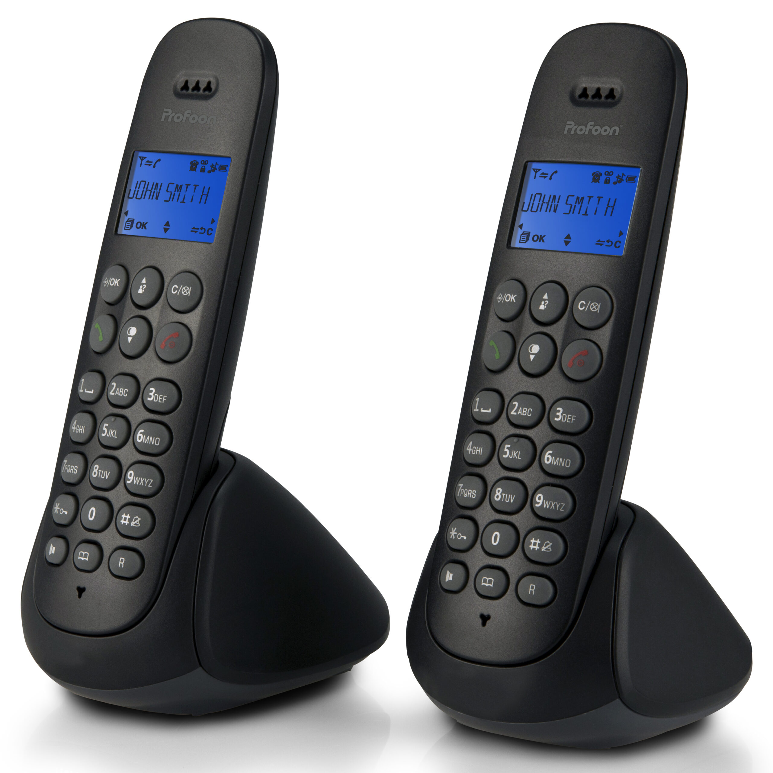Draadloze telefoon met 2 handsets Zwart - Afbeelding 6