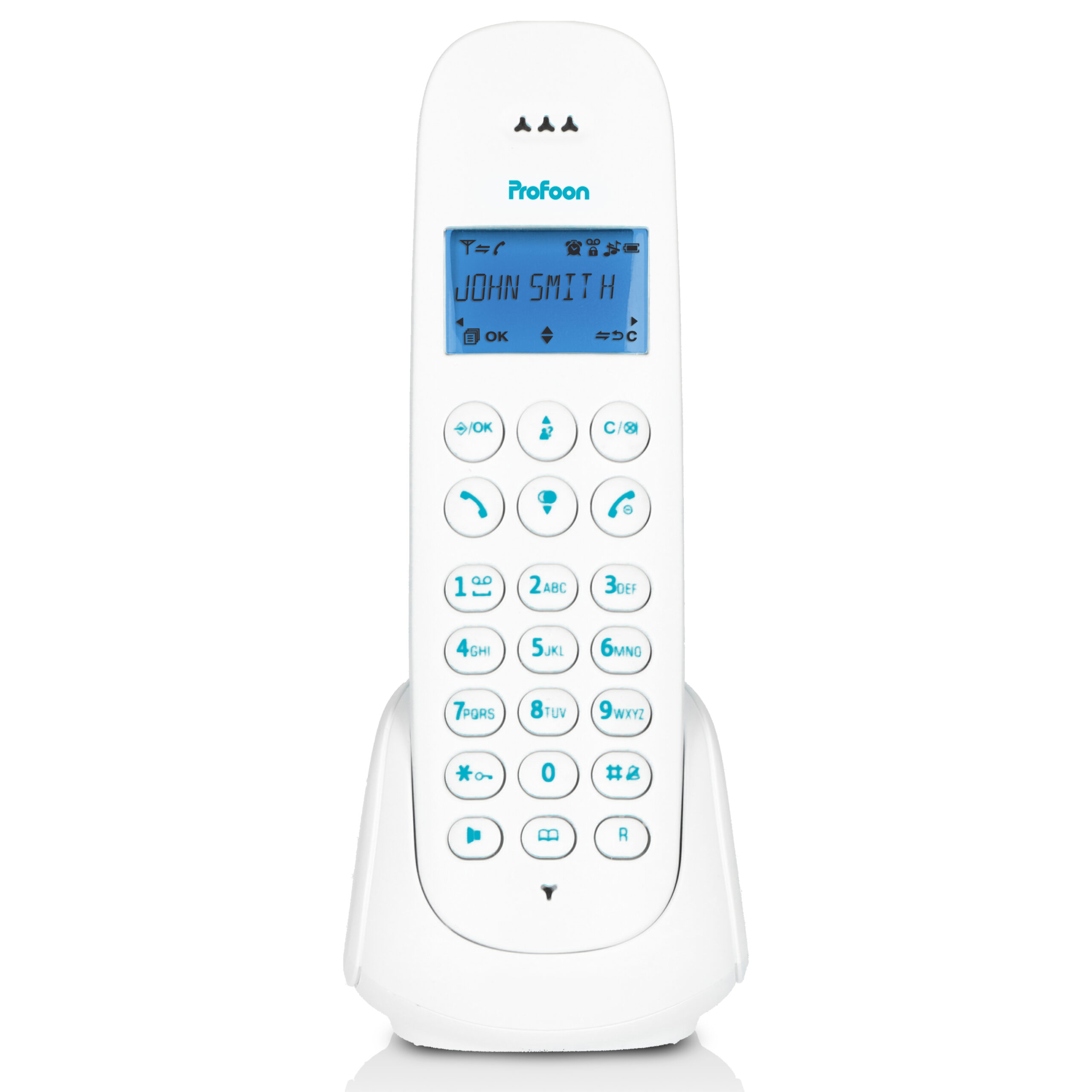 Draadloze telefoon met 1 handset Blauw