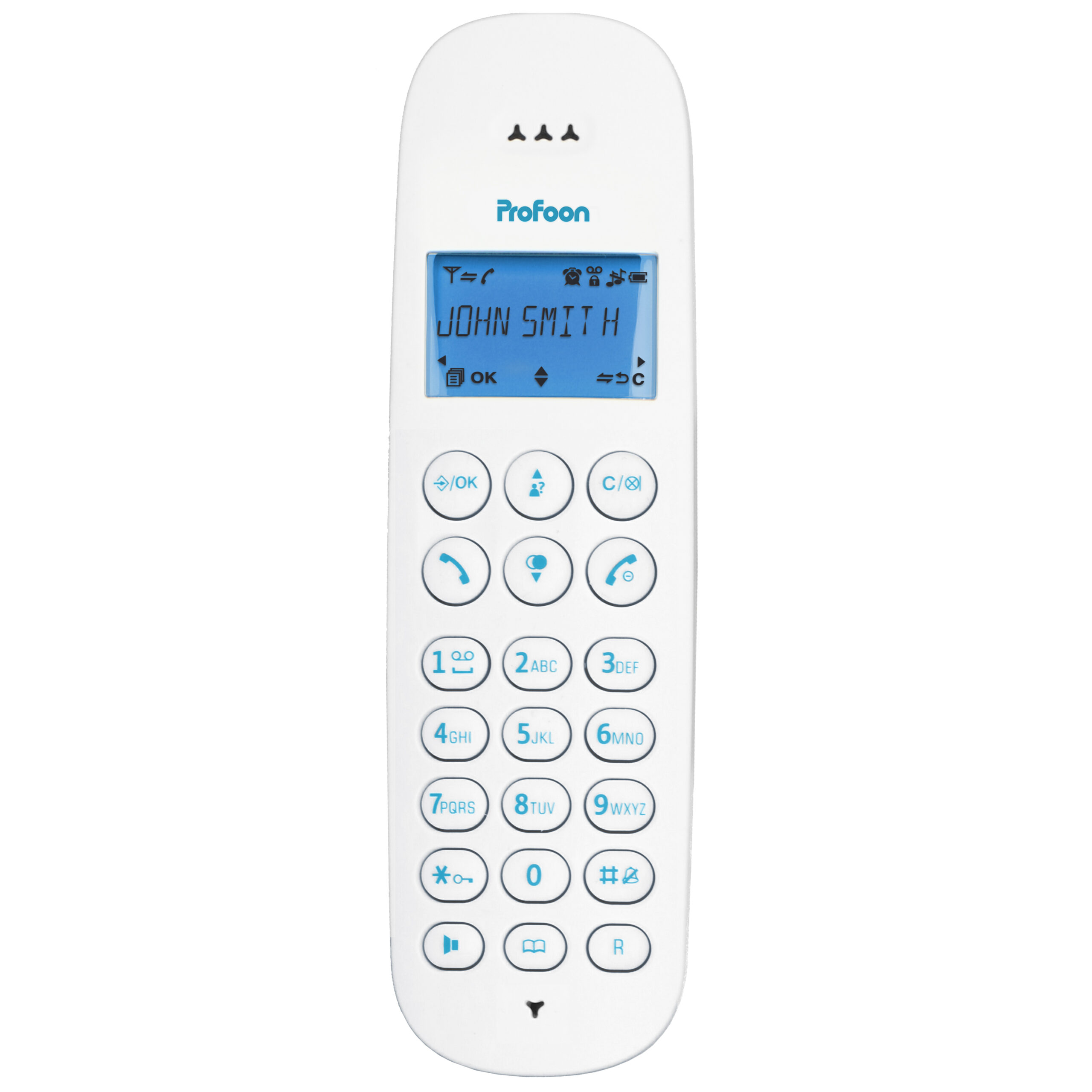 Draadloze telefoon met 1 handset Blauw - Afbeelding 2