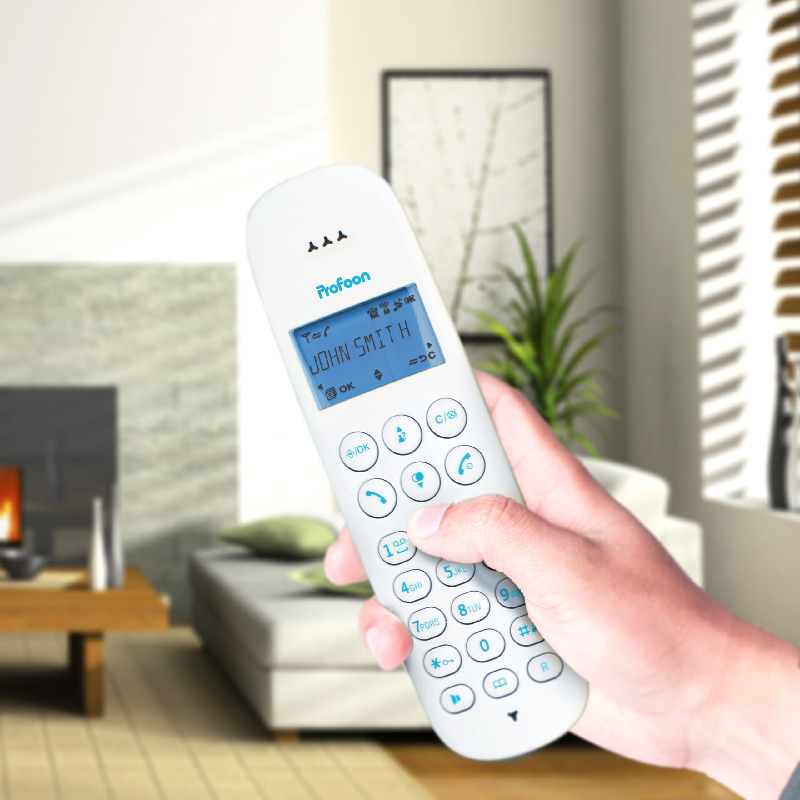 Draadloze telefoon met 1 handset Blauw - Afbeelding 9