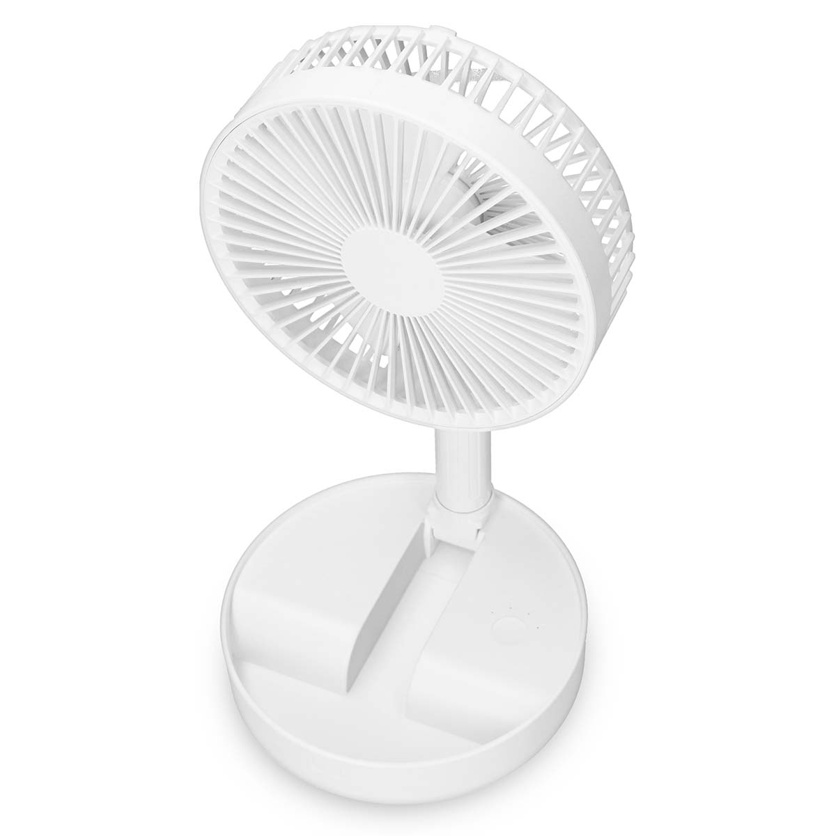 Draagbare flexibele tafel- en voetventilator van 20 cm met Li-ion batterij Wit - Afbeelding 6