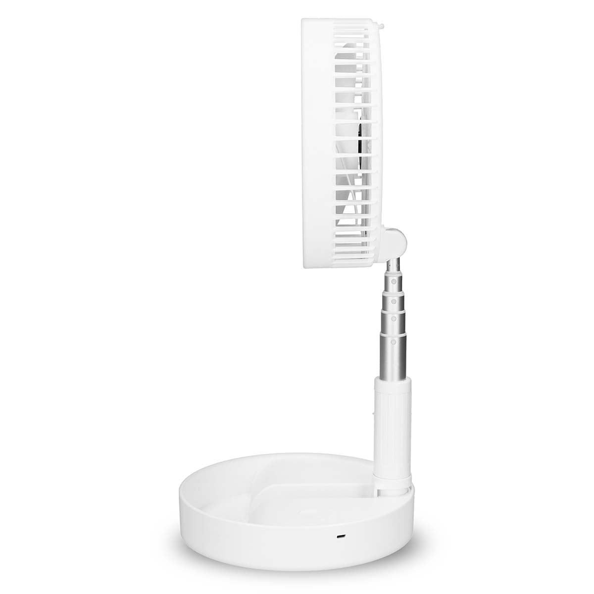 Draagbare flexibele tafel- en voetventilator van 20 cm met Li-ion batterij Wit - Afbeelding 8