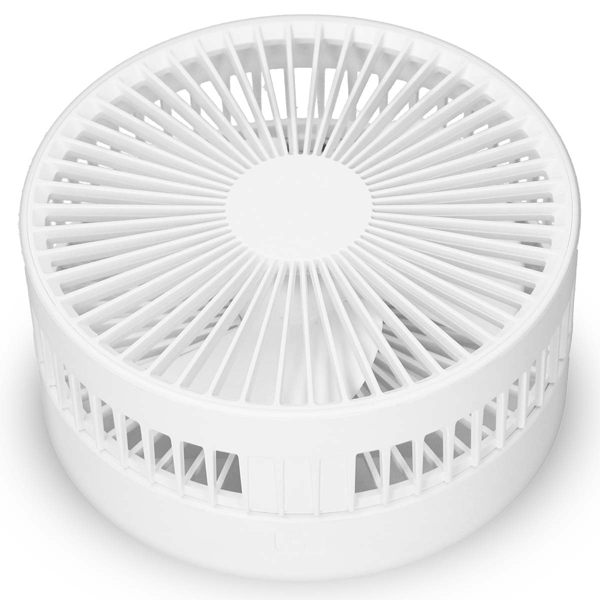 Draagbare flexibele tafel- en voetventilator van 20 cm met Li-ion batterij Wit - Afbeelding 10