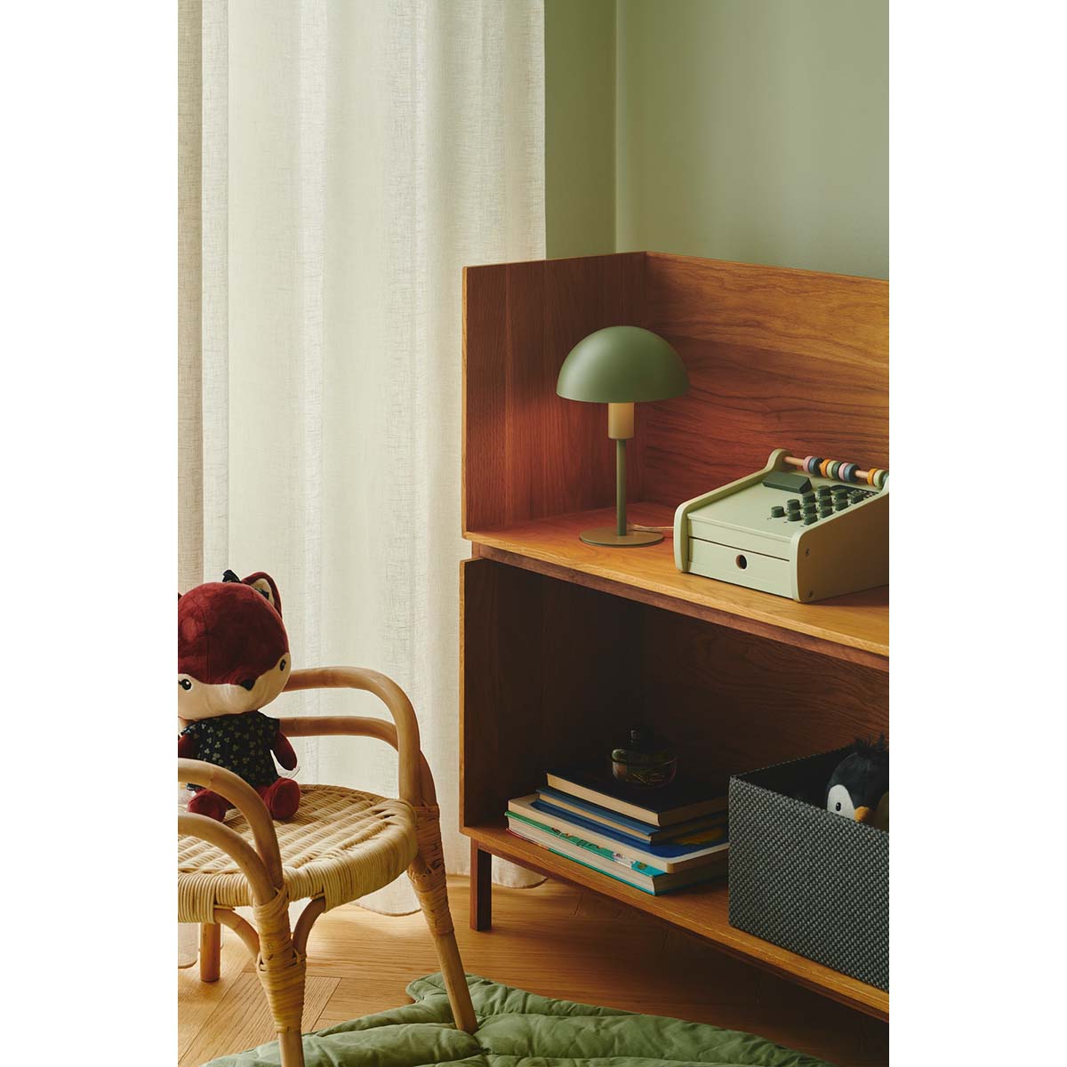 Ellen Mini Tafellamp Stoffig groen - Afbeelding 3