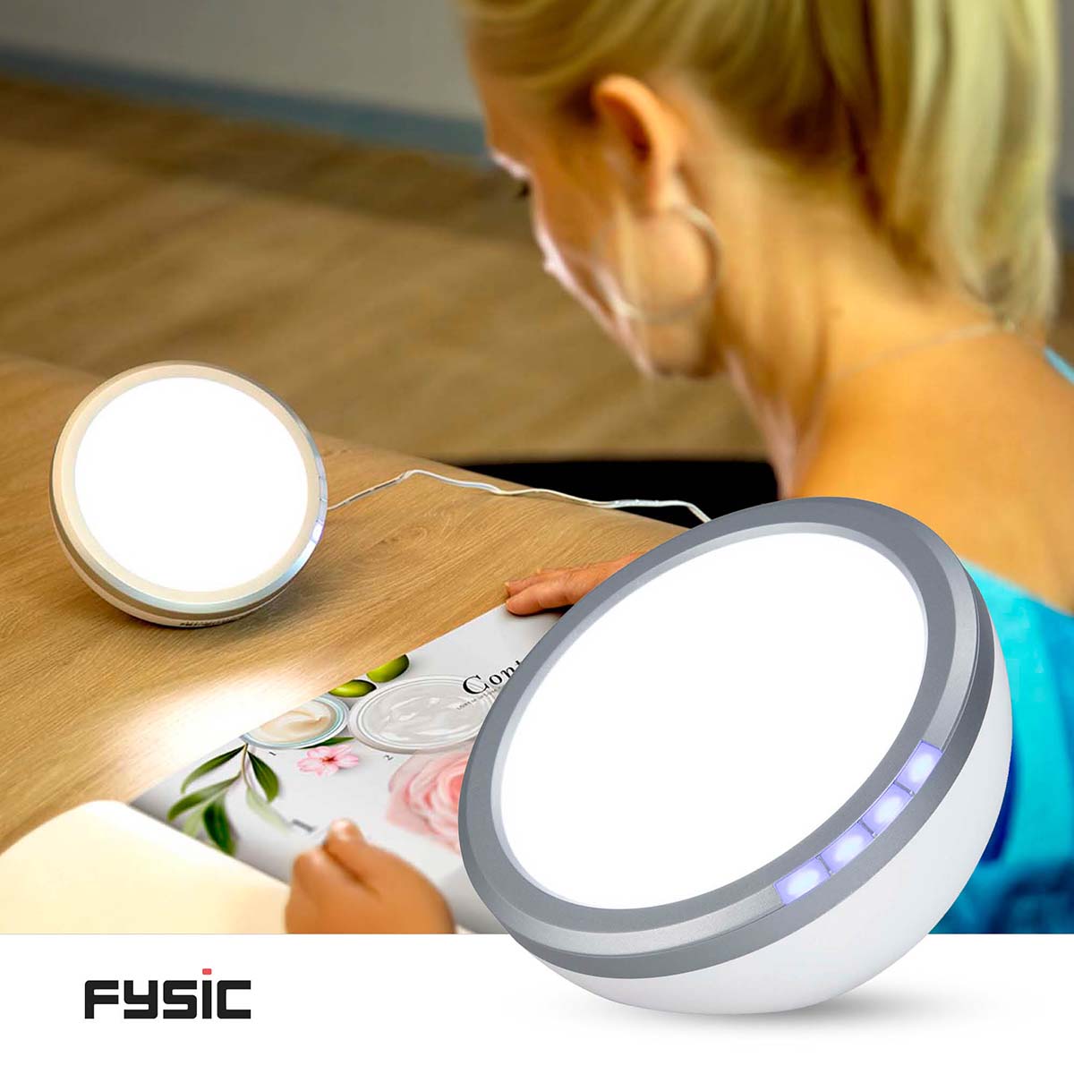 Energielamp / lichttherapielamp Wit/Zilver - Afbeelding 2