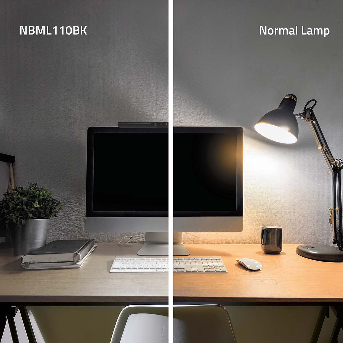 Monitor-lichtbalk | 40 cm | Dimbaar | LED | Aanraakbediening | ABS / Aluminium - Afbeelding 8