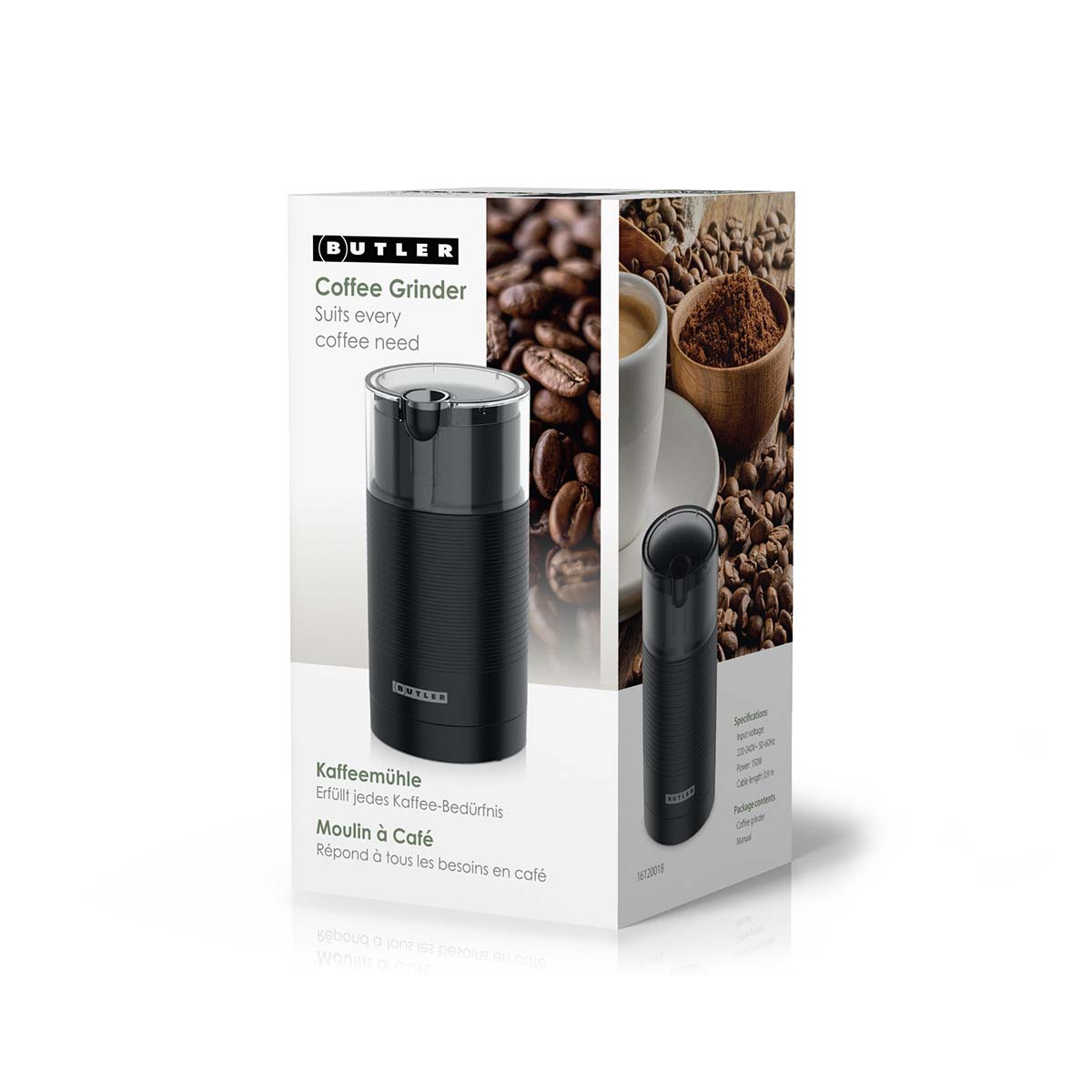 Koffiemolen | 150W | 70g | Zwart - Afbeelding 7