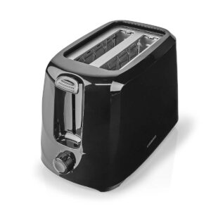 Broodrooster | 2 sleuven | 700 W | 6 bruiningsstanden | Verwijderbare kruimellade | Annuleerfunctie | Zwart