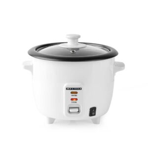 Rijstkoker | 0,6 l | 300 W | Anti-aanbaklaag | Uitneembare kom | Stoommandje | Warmhoudfunctie | Automatische uitschakeling | Wit