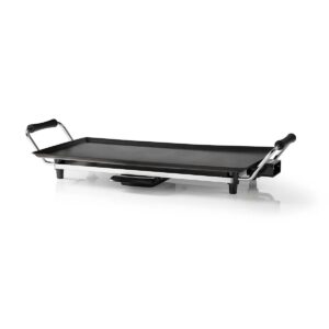 Teppanyaki bakplaat | 2000 W | 47,5 x 26,5 cm | Anti-aanbaklaag | Regelbare thermostaat | Cool-touch handgrepen