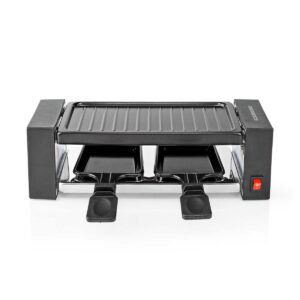 Raclette / Gourmetstel | 2 Personen | 400 W | 23 x 10 cm | Anti-aanbaklaag
