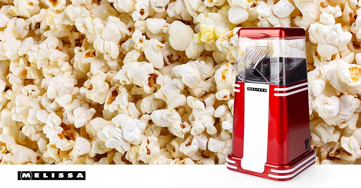 Popcornmaker | 60 g | 1200 W | 2 - 4 min | Rood/Wit - Afbeelding 7