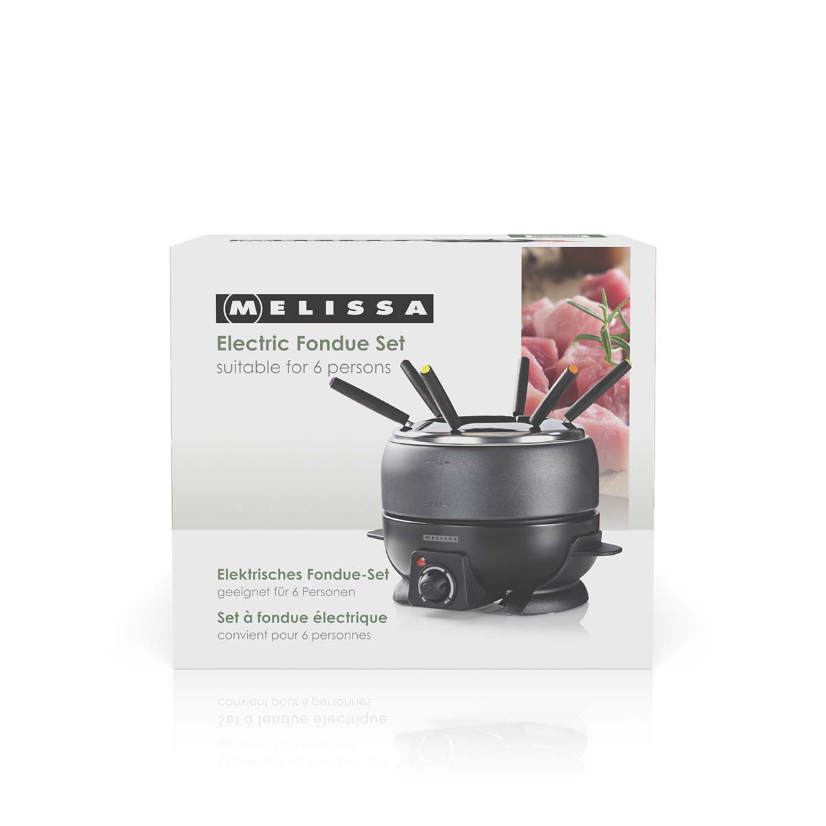 Fondueset | 6 personen | 2,3 l | Regelbare temperatuurregeling | 800 W | Handgrepen met koele touch | Antislipvoetjes | Oververhittingsbeveiliging - Afbeelding 6