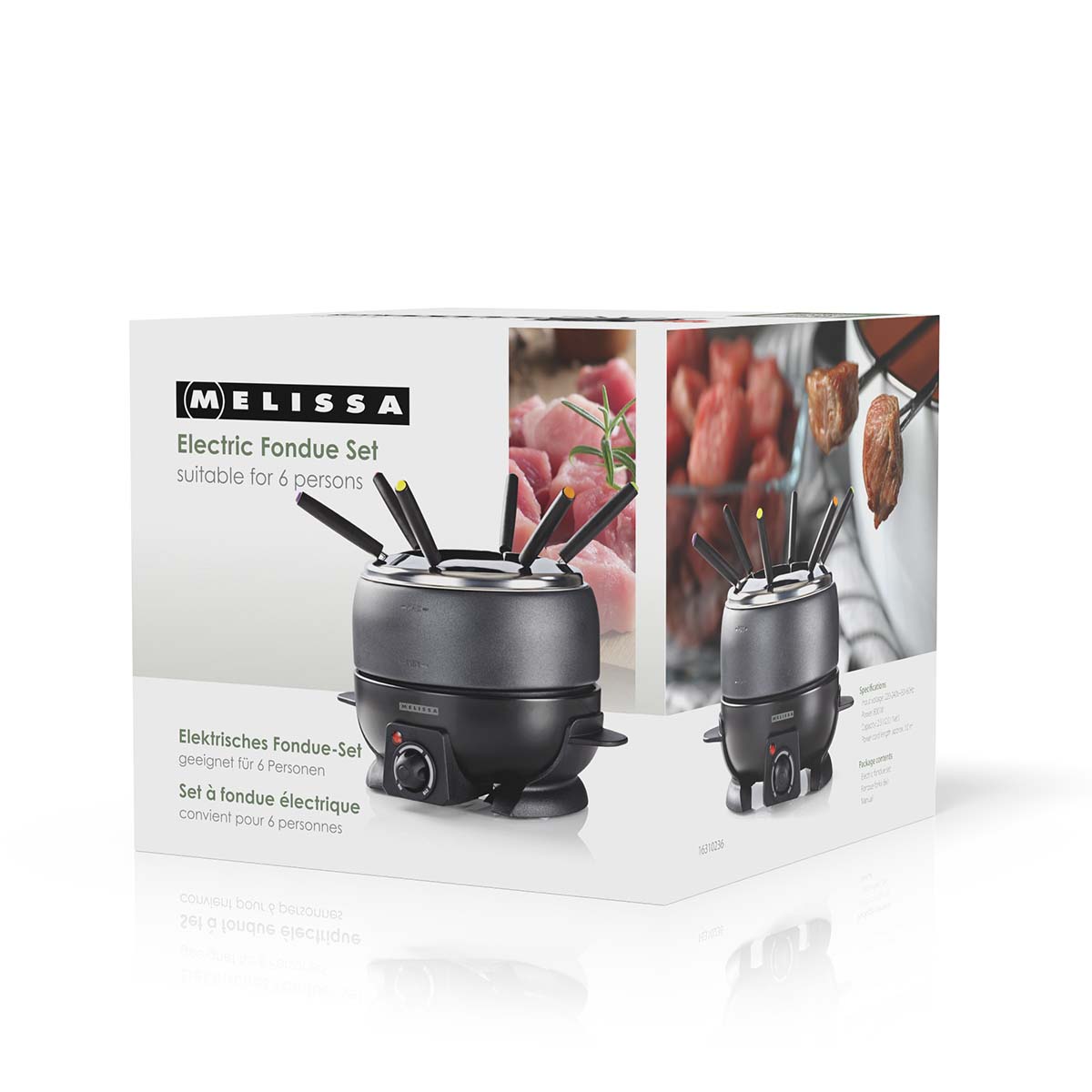 Fondueset | 6 personen | 2,3 l | Regelbare temperatuurregeling | 800 W | Handgrepen met koele touch | Antislipvoetjes | Oververhittingsbeveiliging - Afbeelding 7