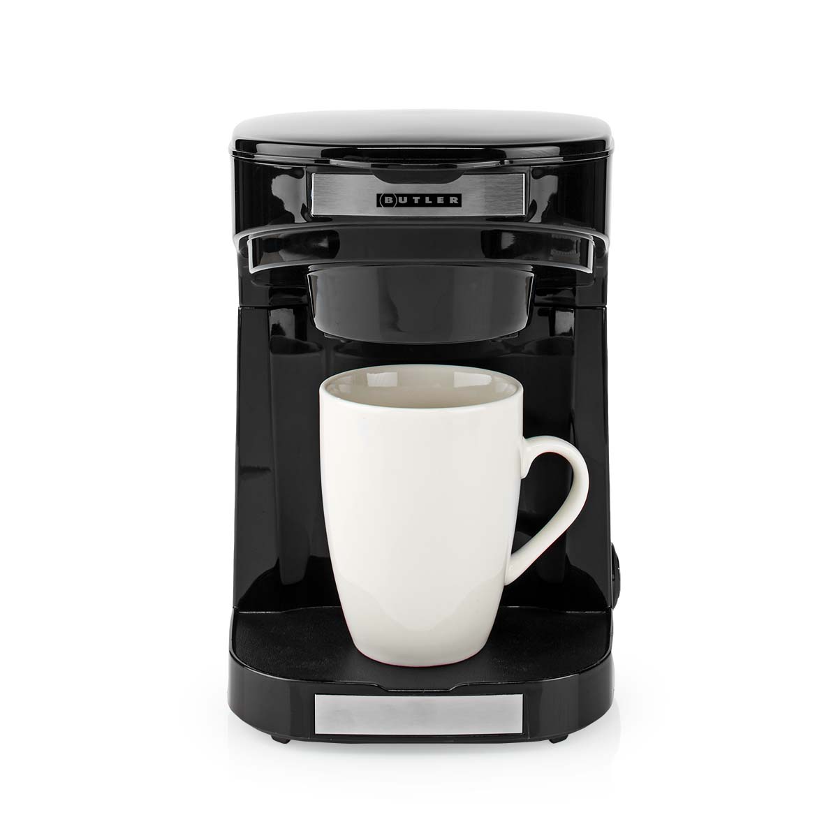 Compact Koffiezetapparaat | 2 Porseleinen kopjes | 0,25 l | 450 W | Automatische uitschakeling | Zwart - Afbeelding 2