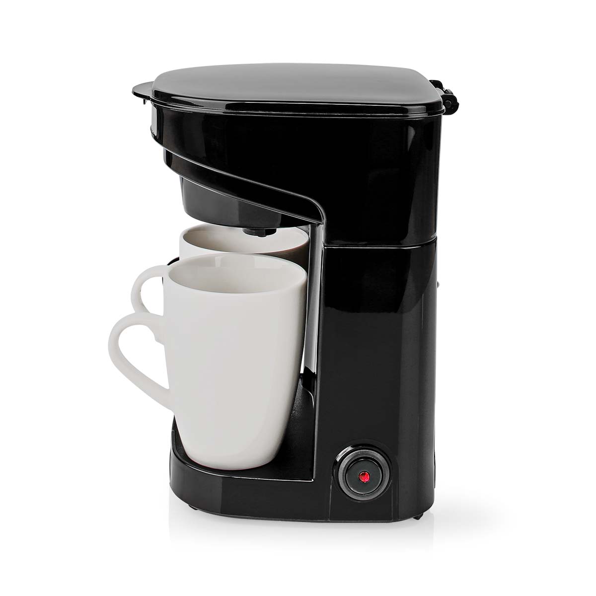 Compact Koffiezetapparaat | 2 Porseleinen kopjes | 0,25 l | 450 W | Automatische uitschakeling | Zwart - Afbeelding 3