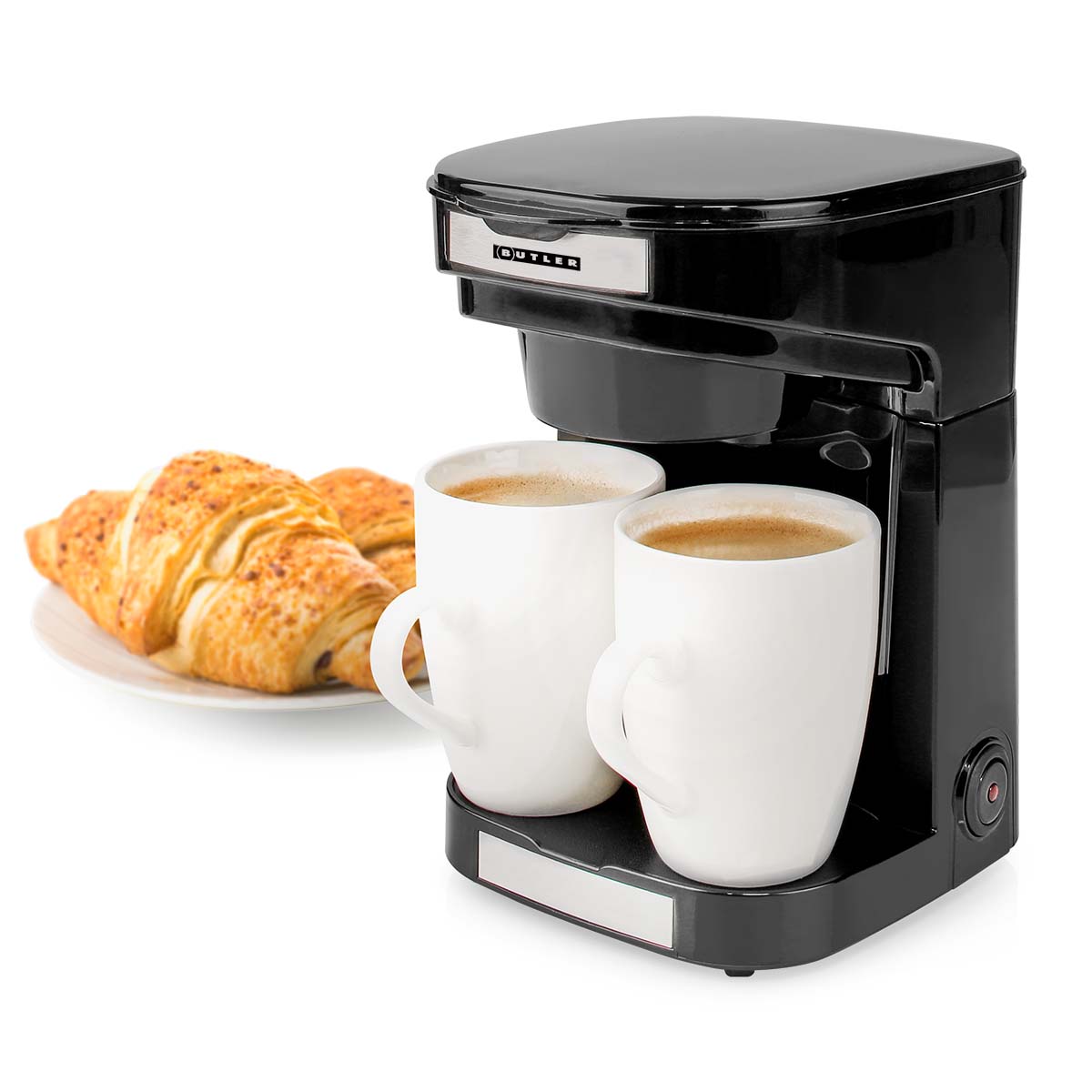 Compact Koffiezetapparaat | 2 Porseleinen kopjes | 0,25 l | 450 W | Automatische uitschakeling | Zwart - Afbeelding 9