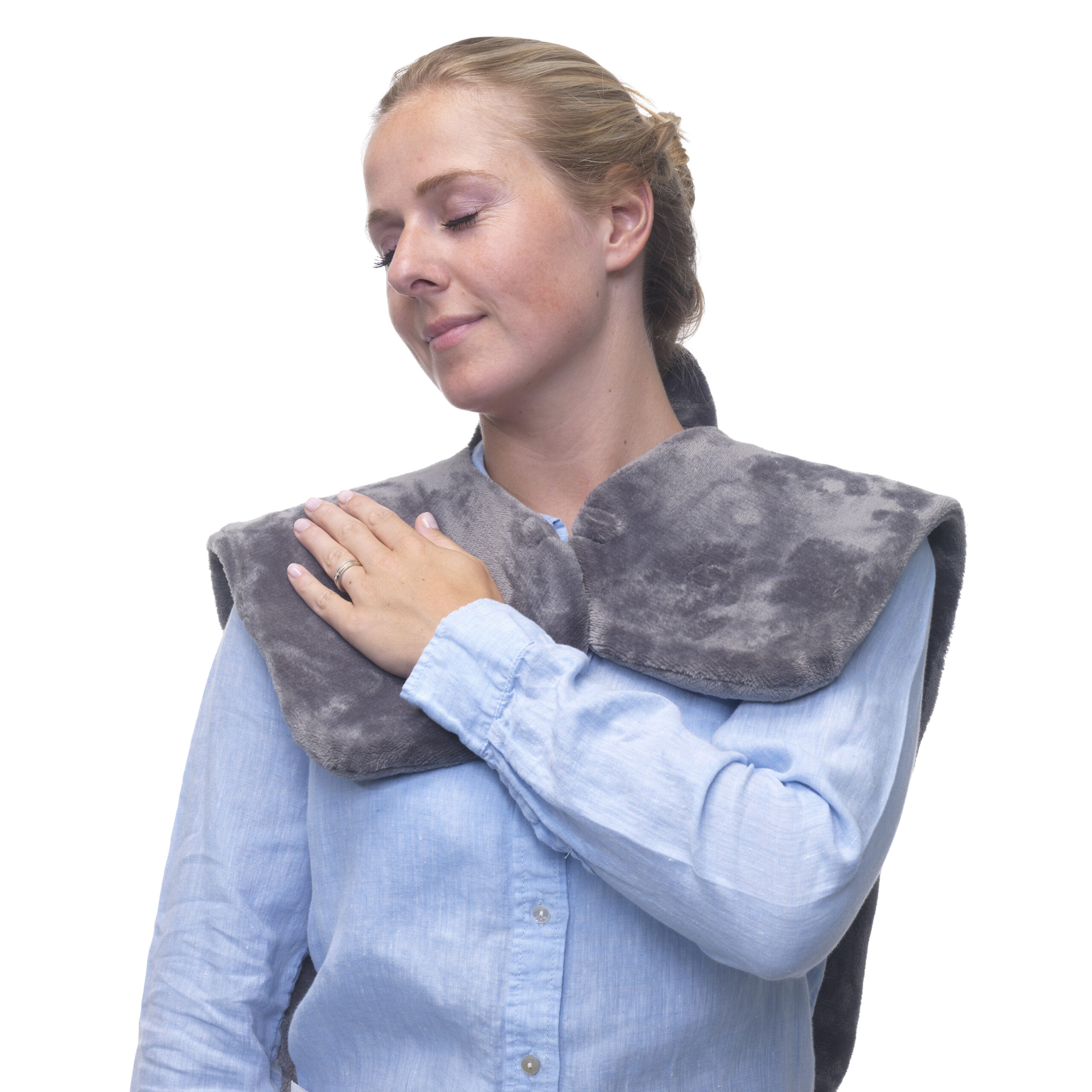 Elektrisch 2-in-1 Warmtekussen en massagekussen Comfortheat Fleece - Afbeelding 2