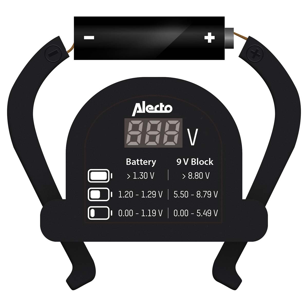 Batterijtester voor AA-AAA-C-D-9V (PP3)-knoopcel - Afbeelding 5