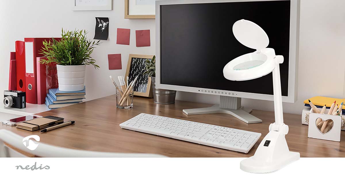 Tafel-Loeplamp | Lenssterkte: 3 + 12 Diopter | 6500 K | 6 W | 400 lm | Wit - Afbeelding 9