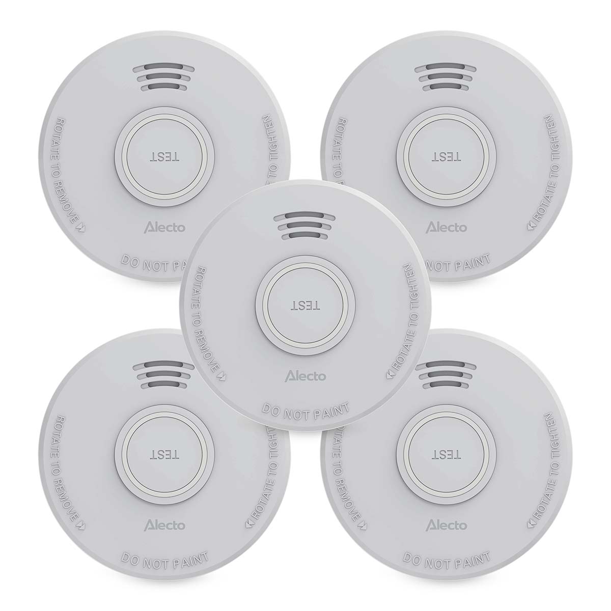 Stand-alone rookmelder met 1 jaar batterij 5 stuks - Afbeelding 3