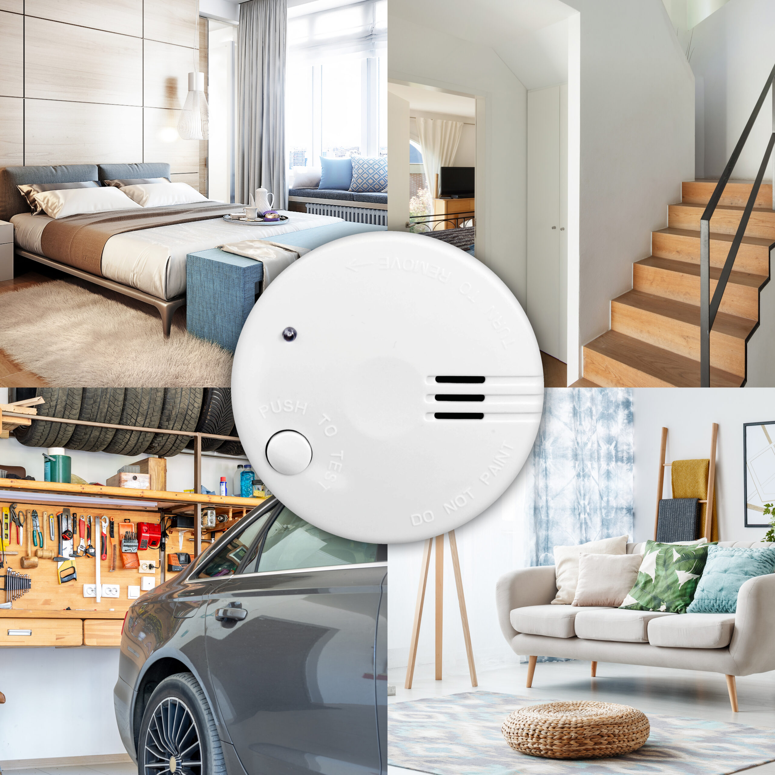 Minirookdetector met batterij voor 5 jaar Wit - Afbeelding 5