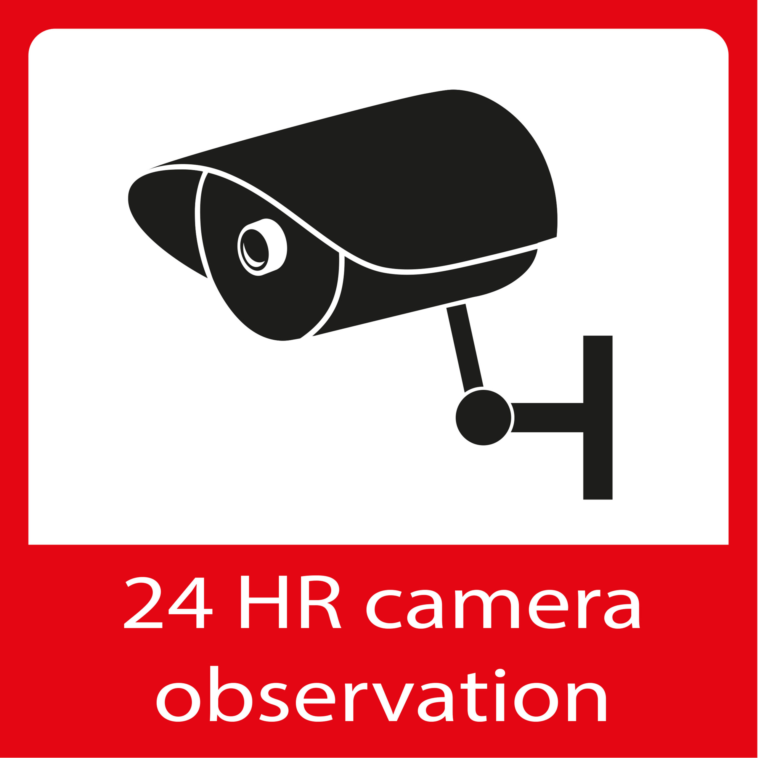 Raamstickers camerabewaking 5x - Afbeelding 2
