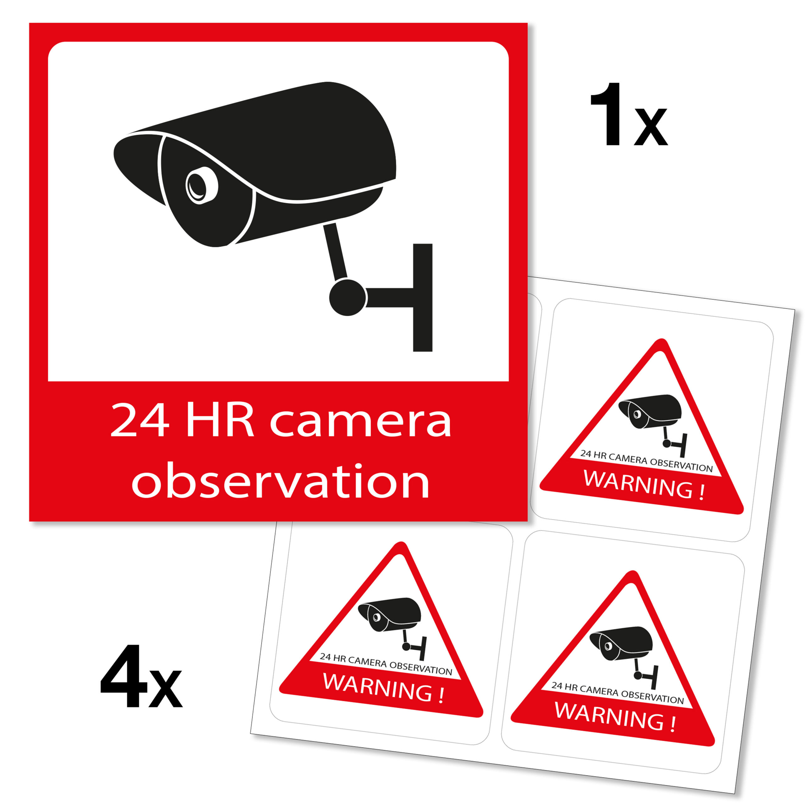 Raamstickers camerabewaking 5x - Afbeelding 4