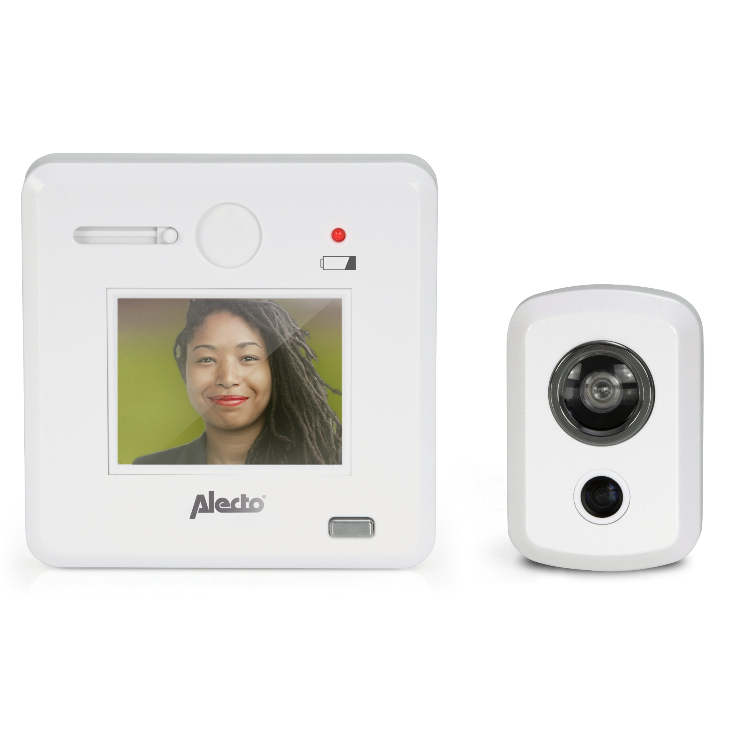 Digitale deurspion met 2,4" display Wit